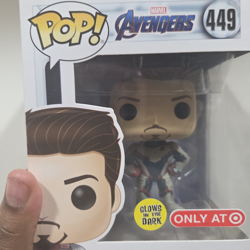 Marvel Avengers Tony Stark Funko Pop - Glow Edition